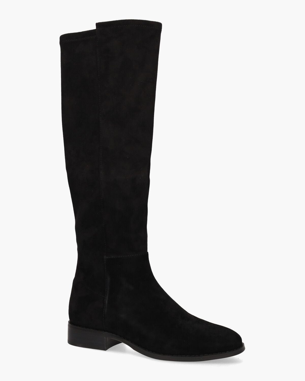 Janine Zwart Suède Damesboots