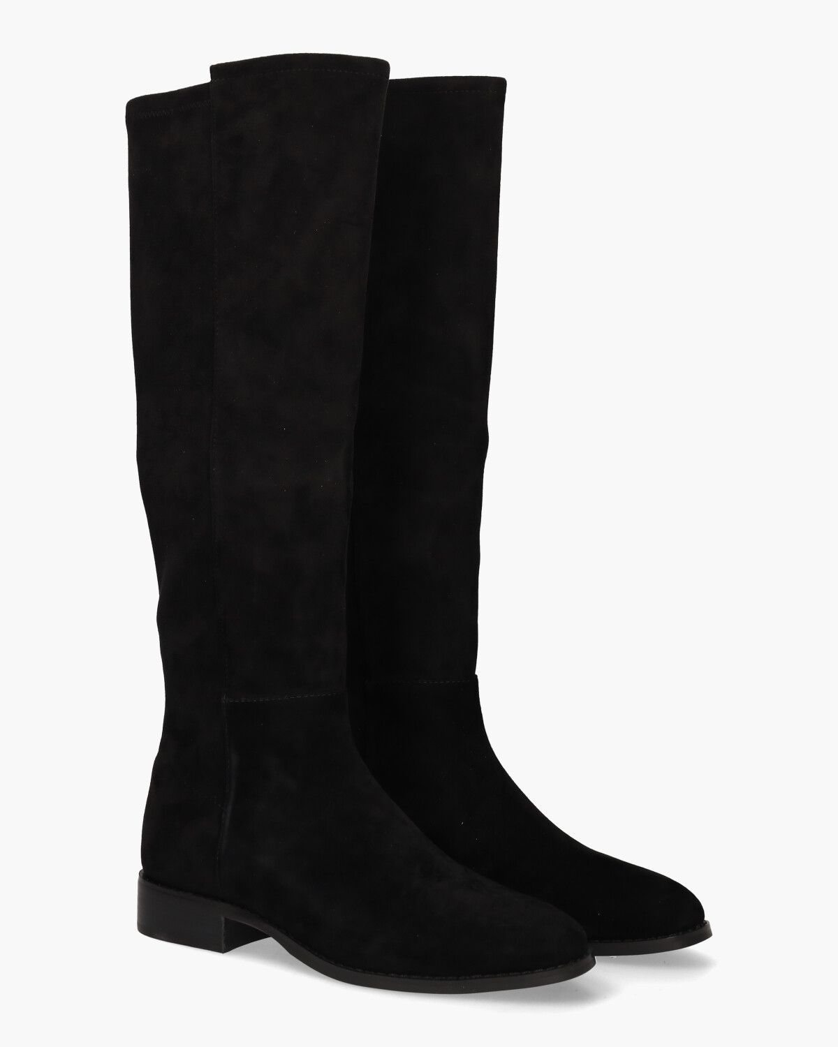 Janine Zwart Suède Damesboots
