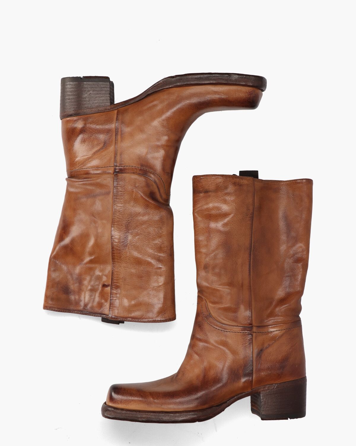 FR02A Cognac Damesboots