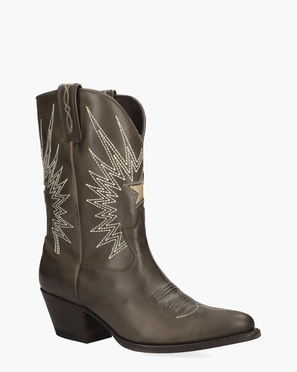 18947 Bruin/Wit Damesboots
