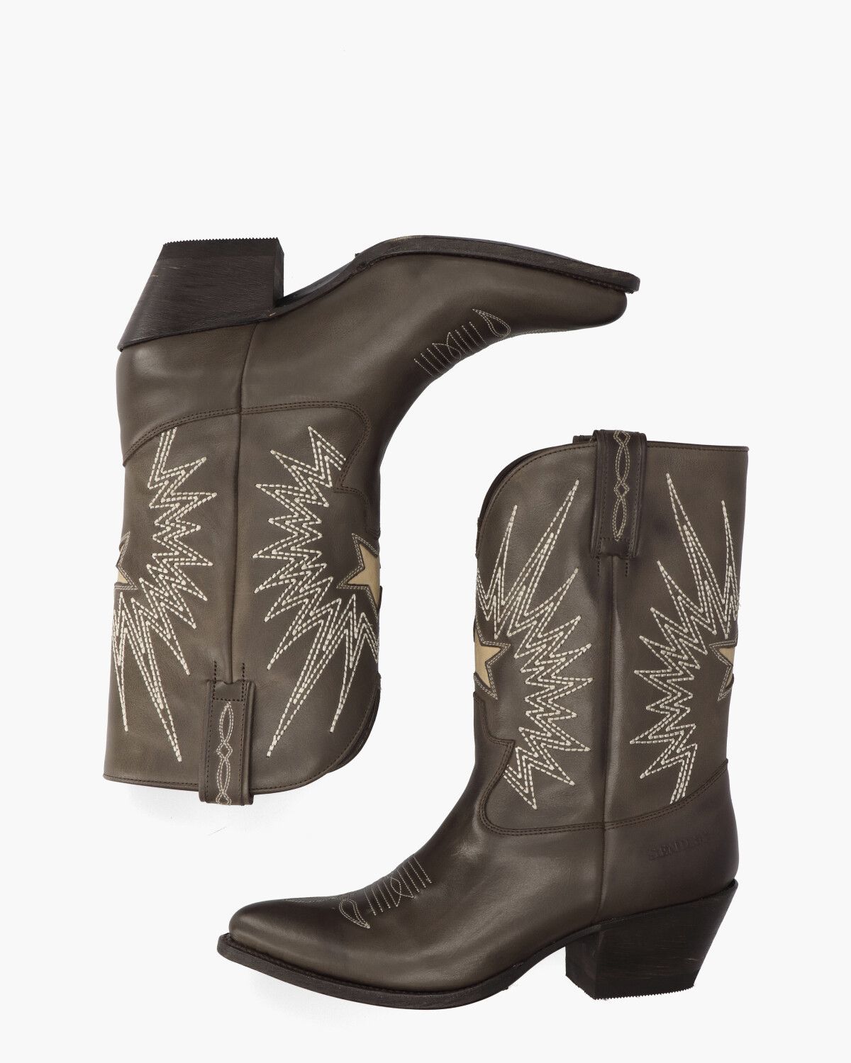 18947 Bruin/Wit Damesboots