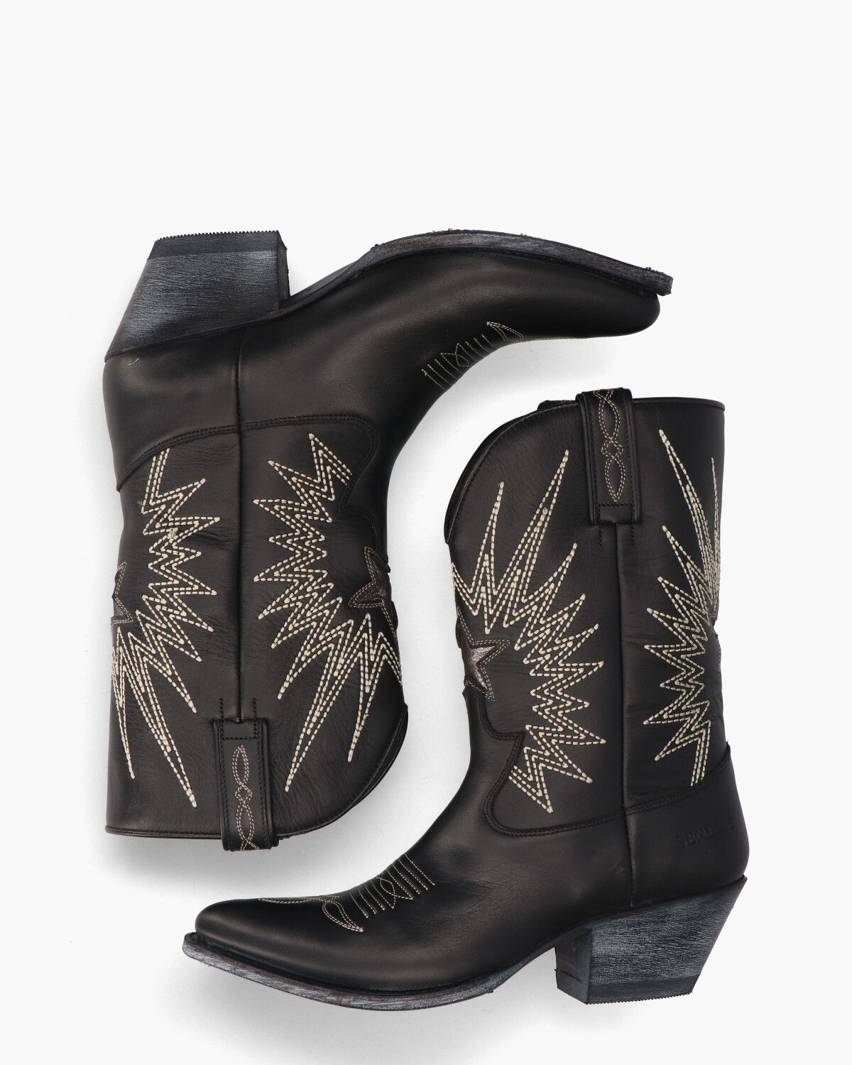 18947 Zwart/Wit Damesboots