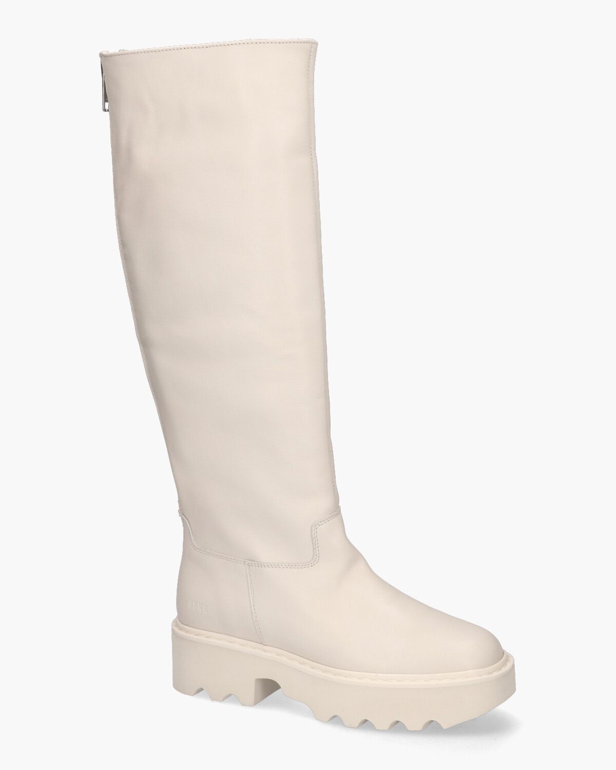 Fara Zip Off-White Damesboots