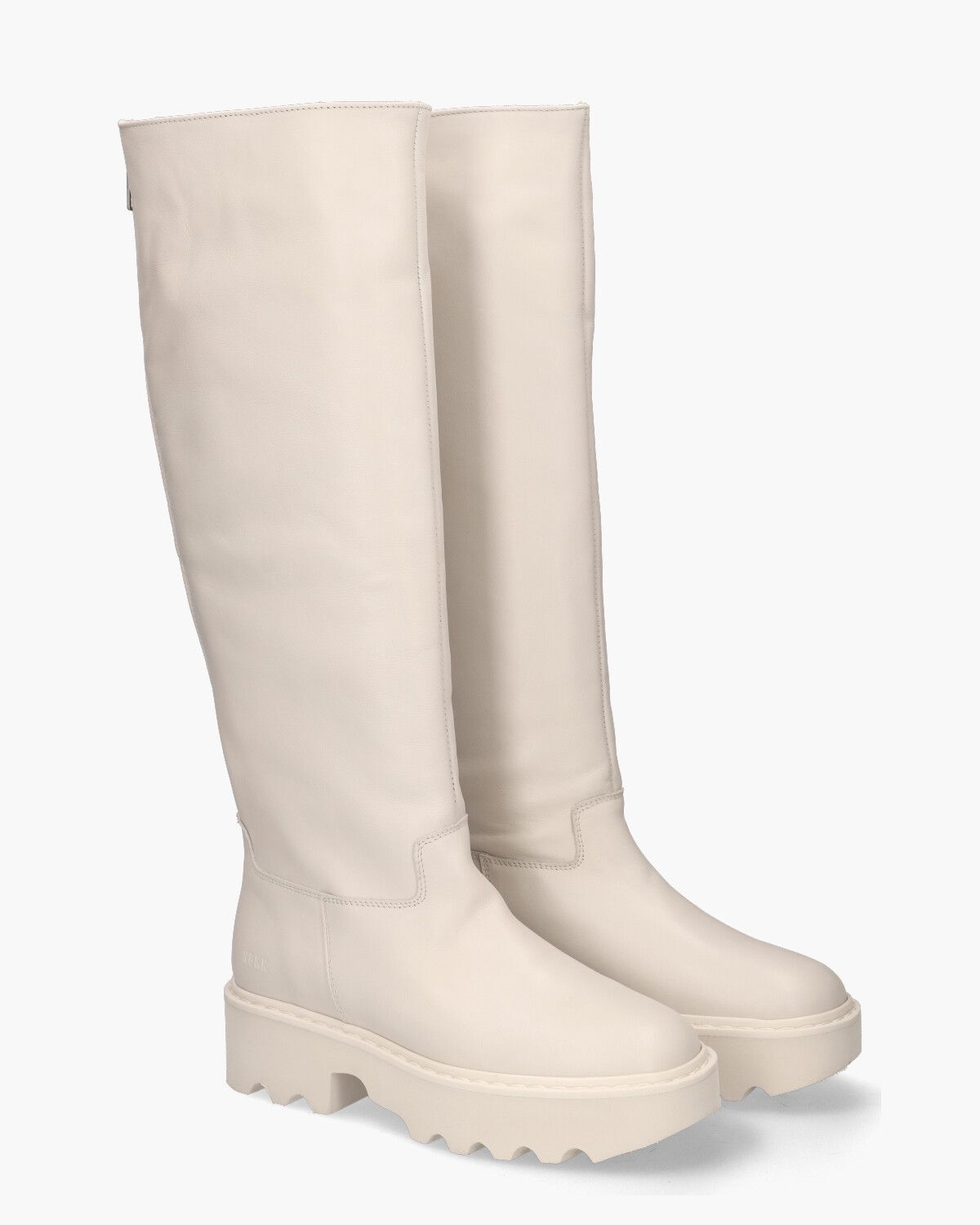 Fara Zip Off-White Damesboots
