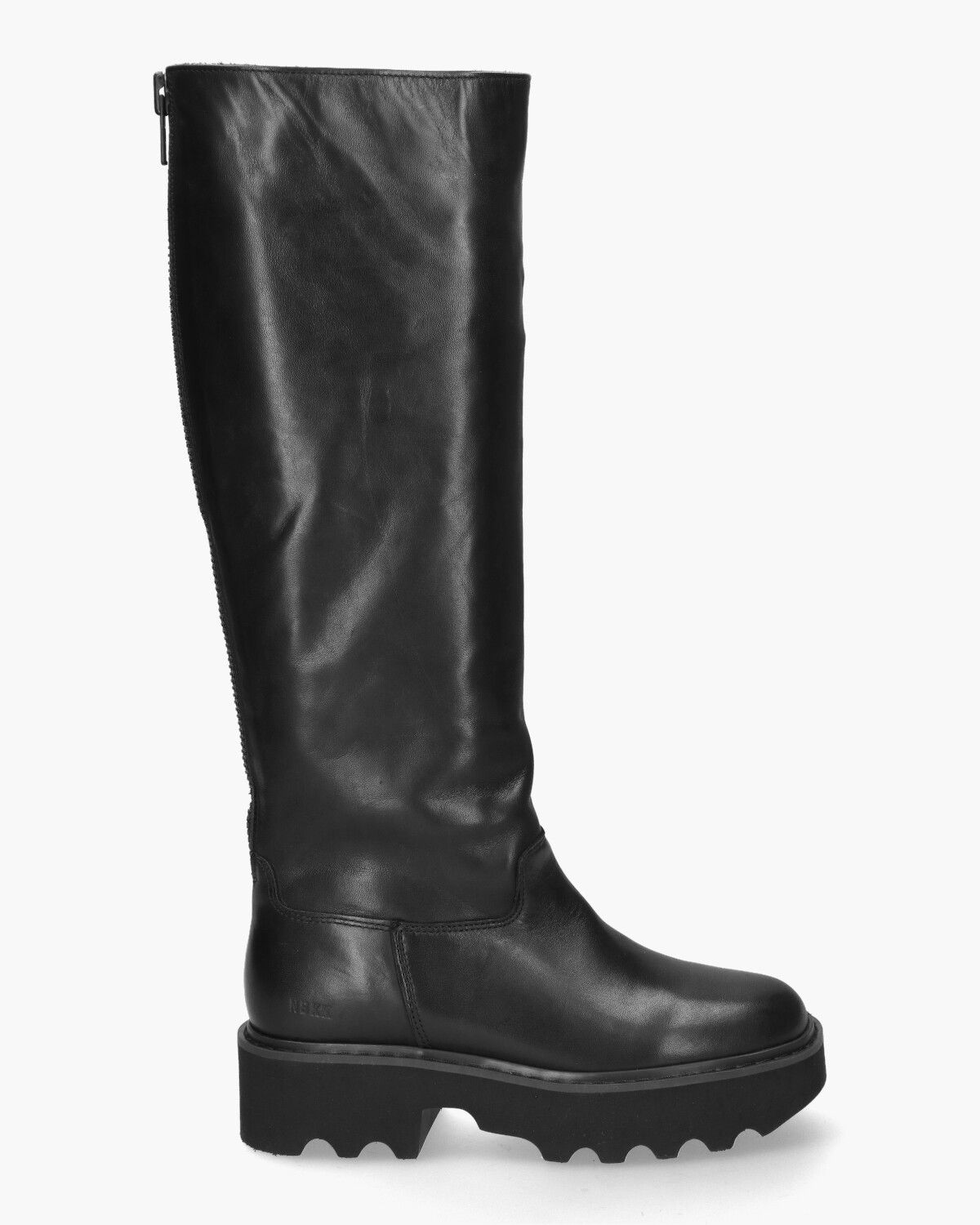 Fara Zip Zwart Damesboots