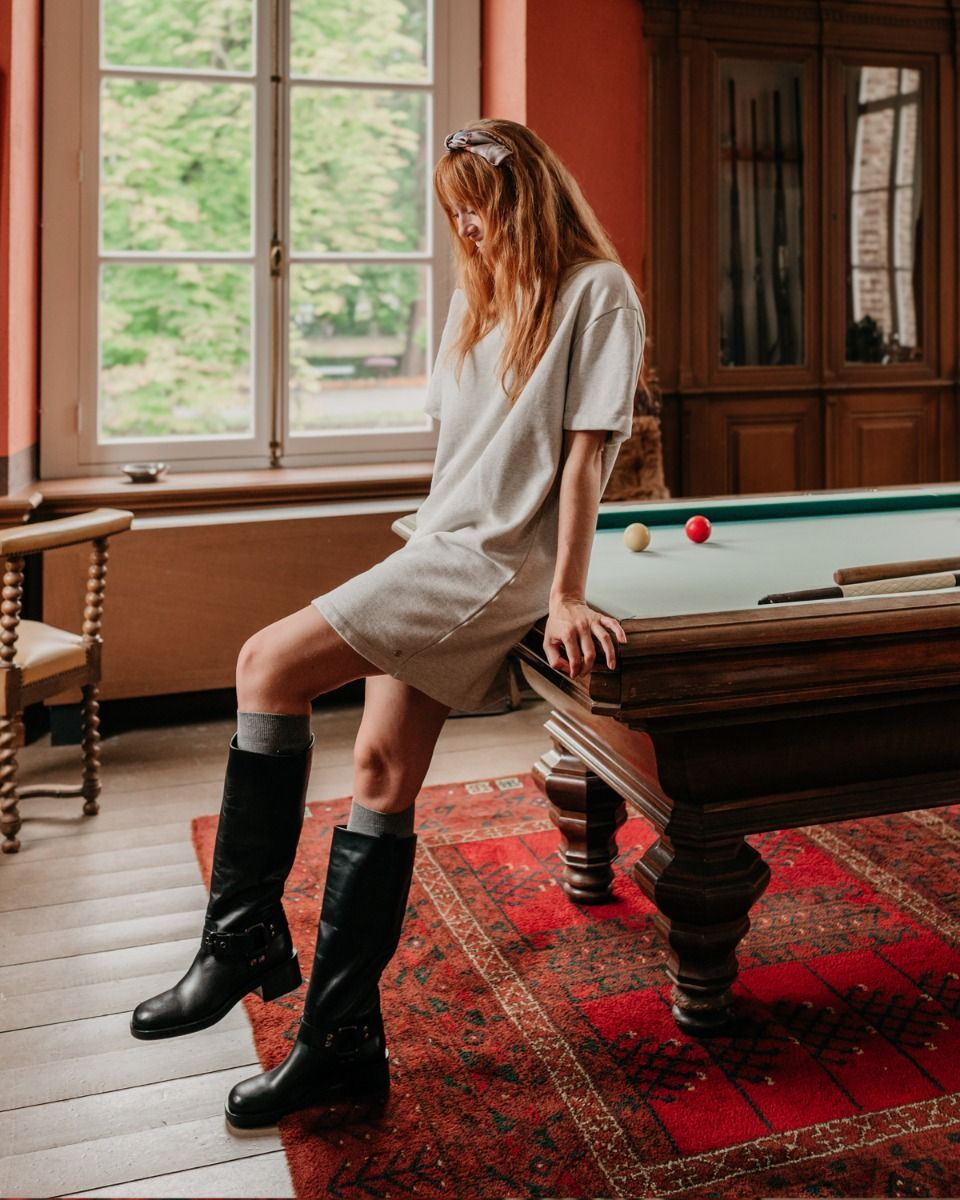 A5746 Zwart Damesboots