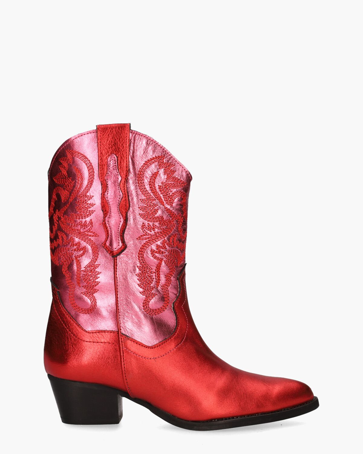 Brady Metallic Rood/Roze Damesboots