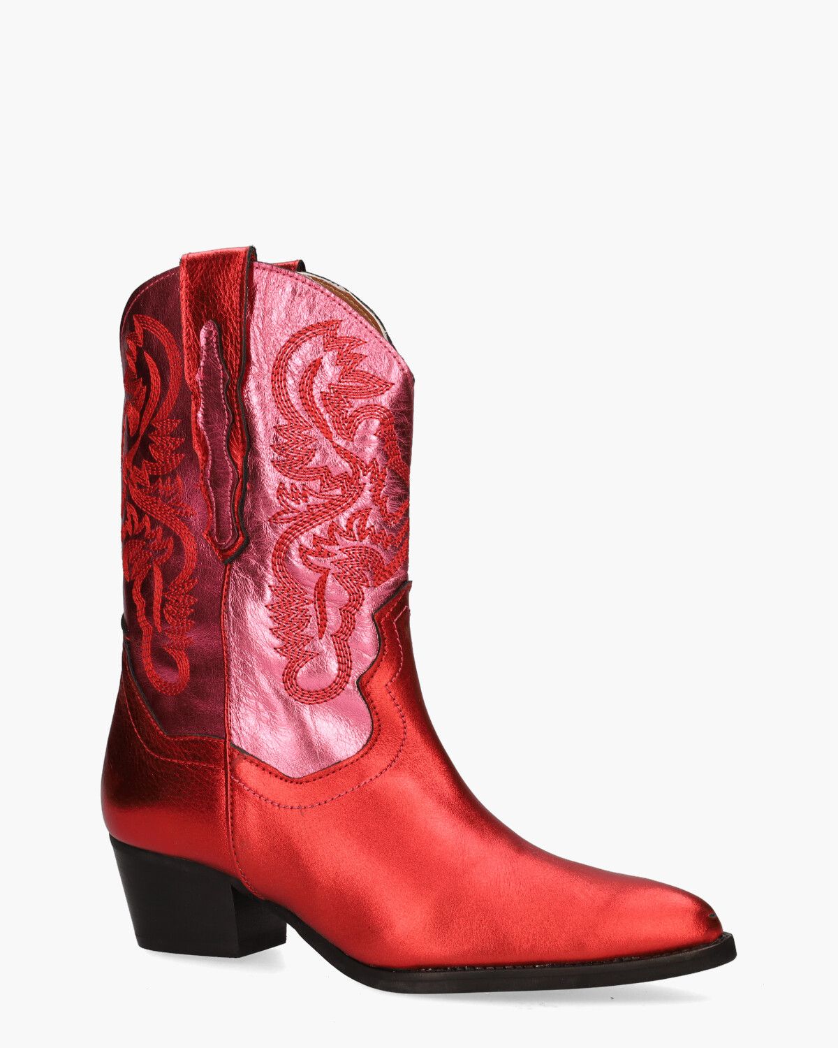 Brady Metallic Rood/Roze Damesboots