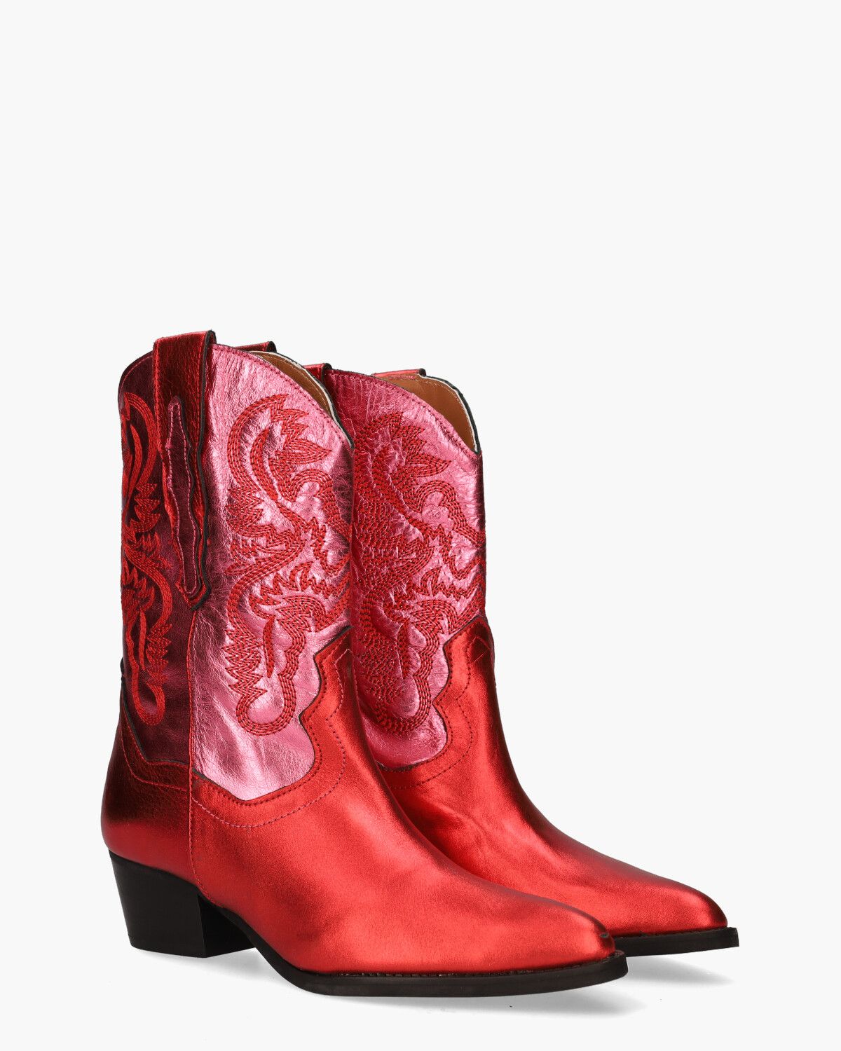 Brady Metallic Rood/Roze Damesboots