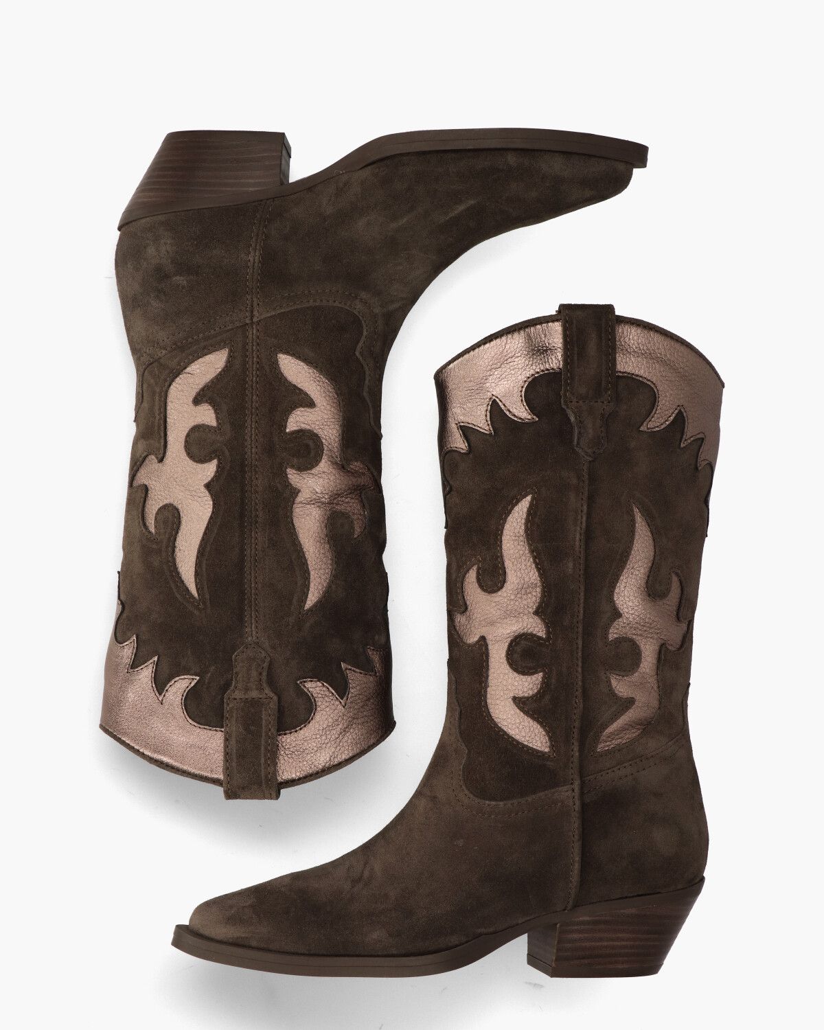 2088-34 Donkerbruin Damesboots