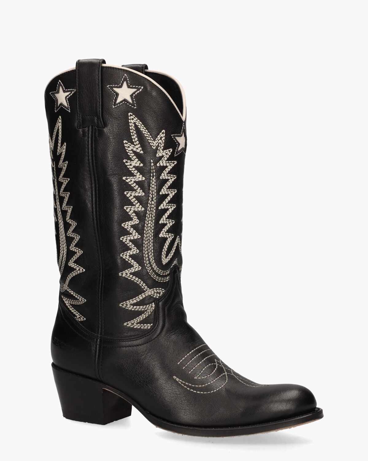 14164 Zwart/Off-White Damesboots