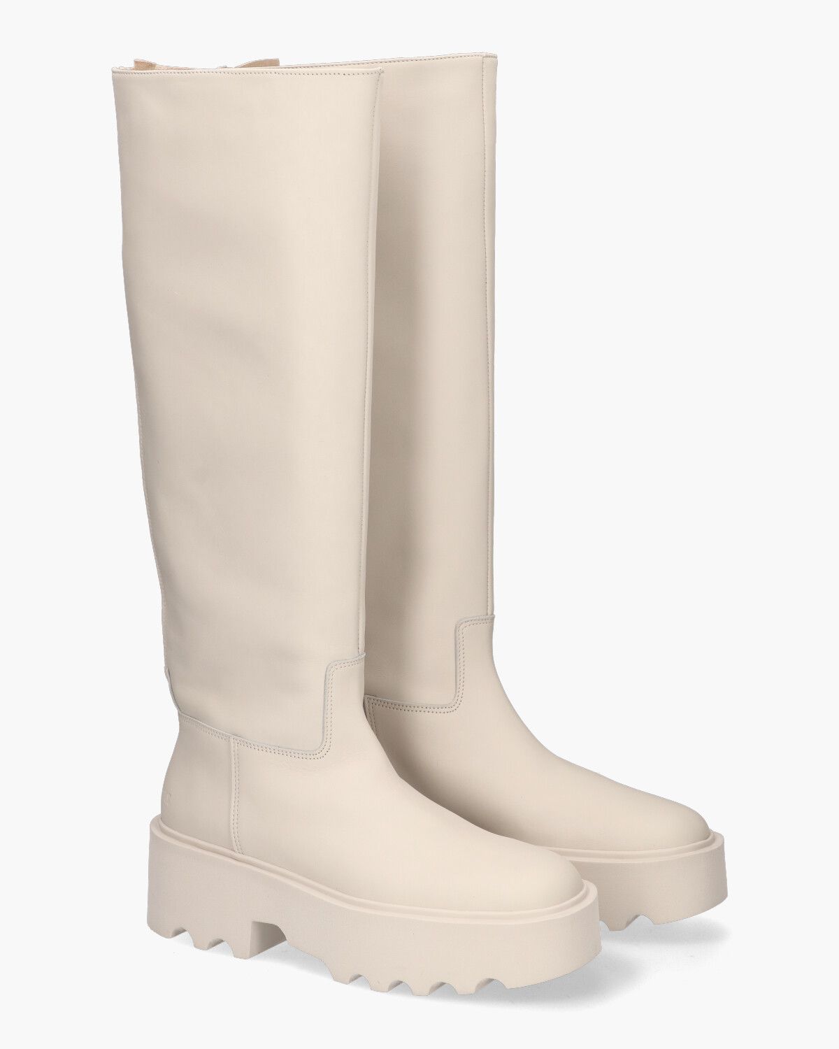 Fara Zip II Off-White Damesboots