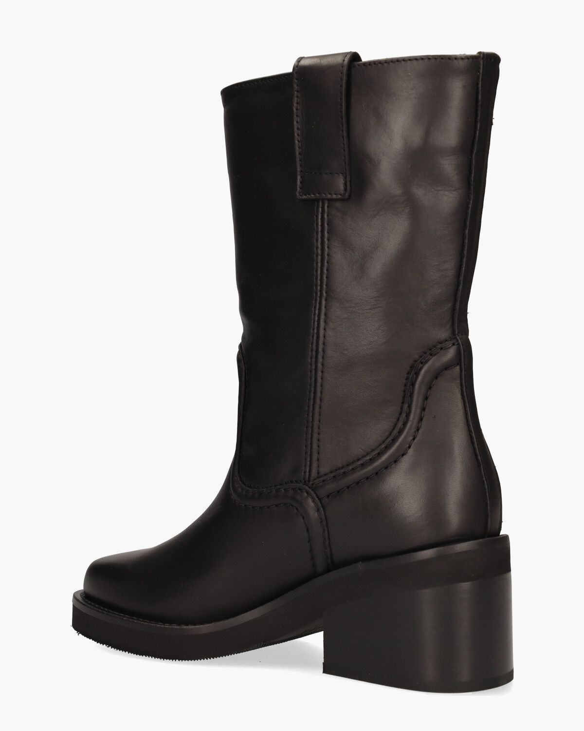 Cassy Slouch Zwart Damesboots