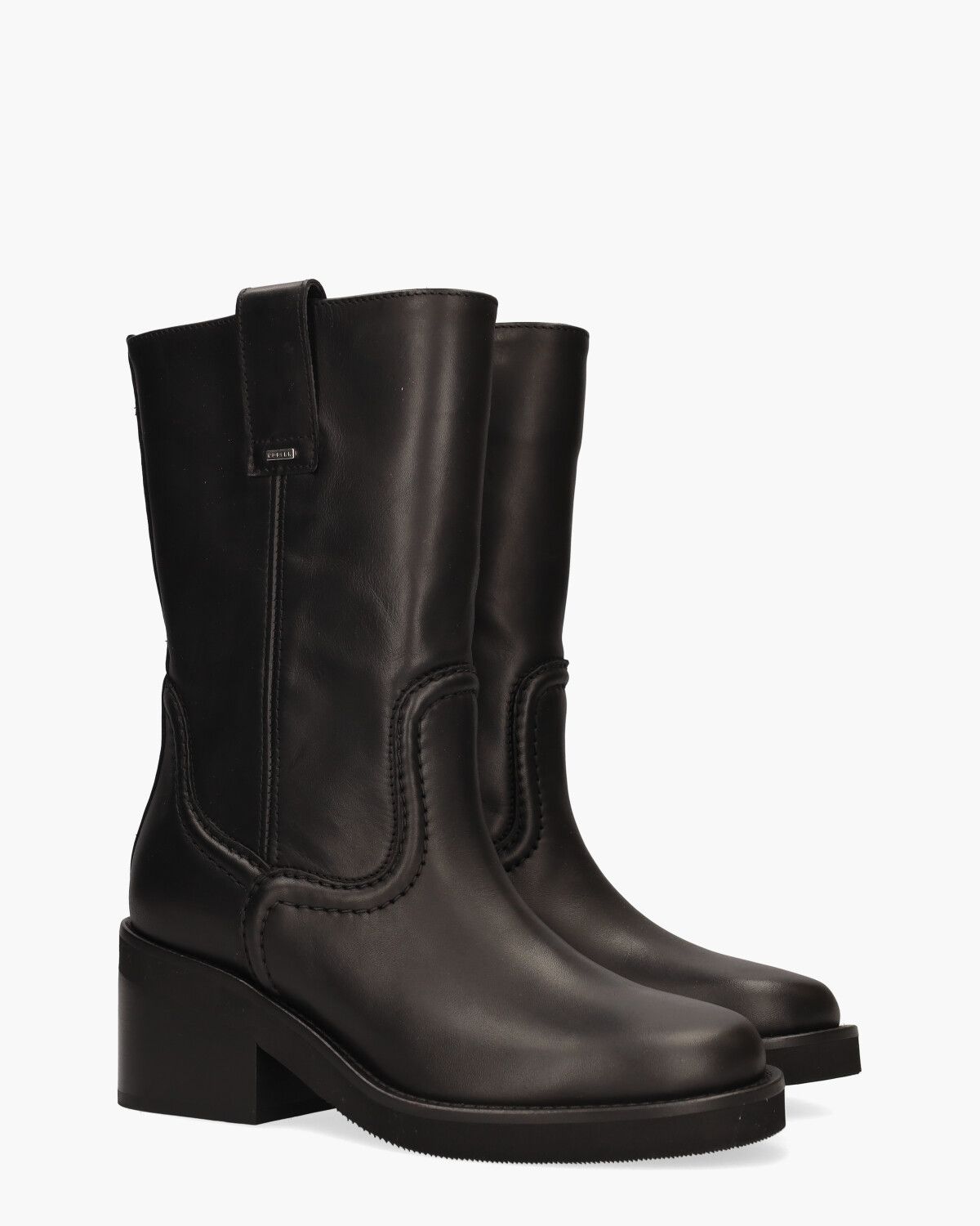 Cassy Slouch Zwart Damesboots
