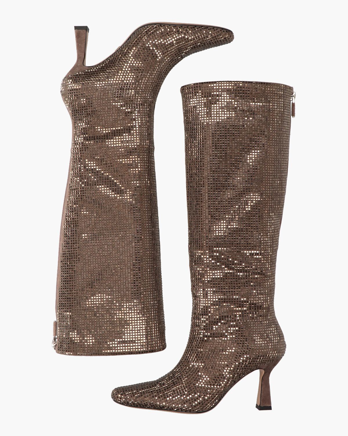 199BO4BK Grijs Damesboots