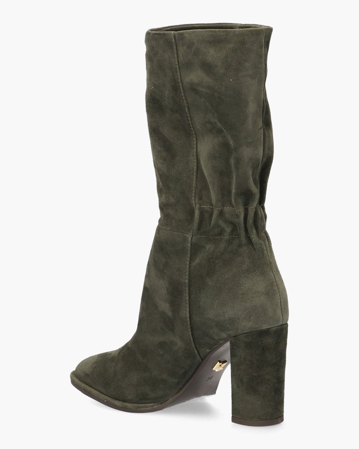 100B30BK Grijs/Groen Damesboots