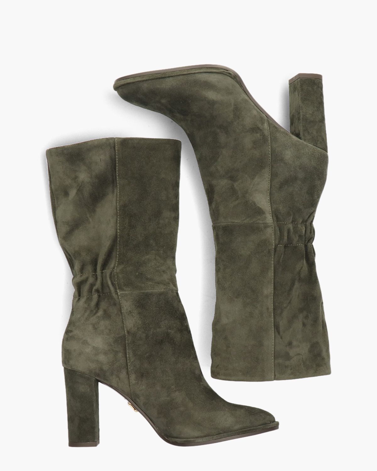 100B30BK Grijs/Groen Damesboots