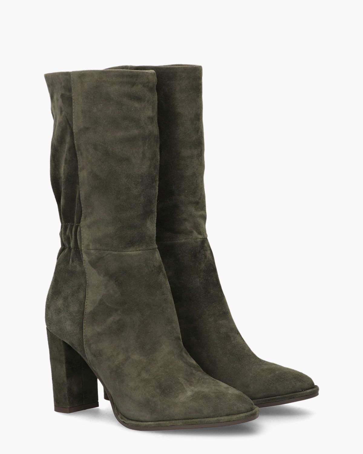 100B30BK Grijs/Groen Damesboots