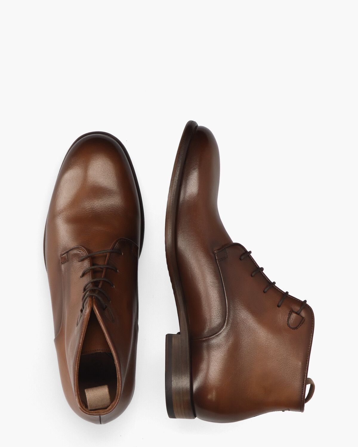 10941E Cognac/Bruin Heren Veterboots
