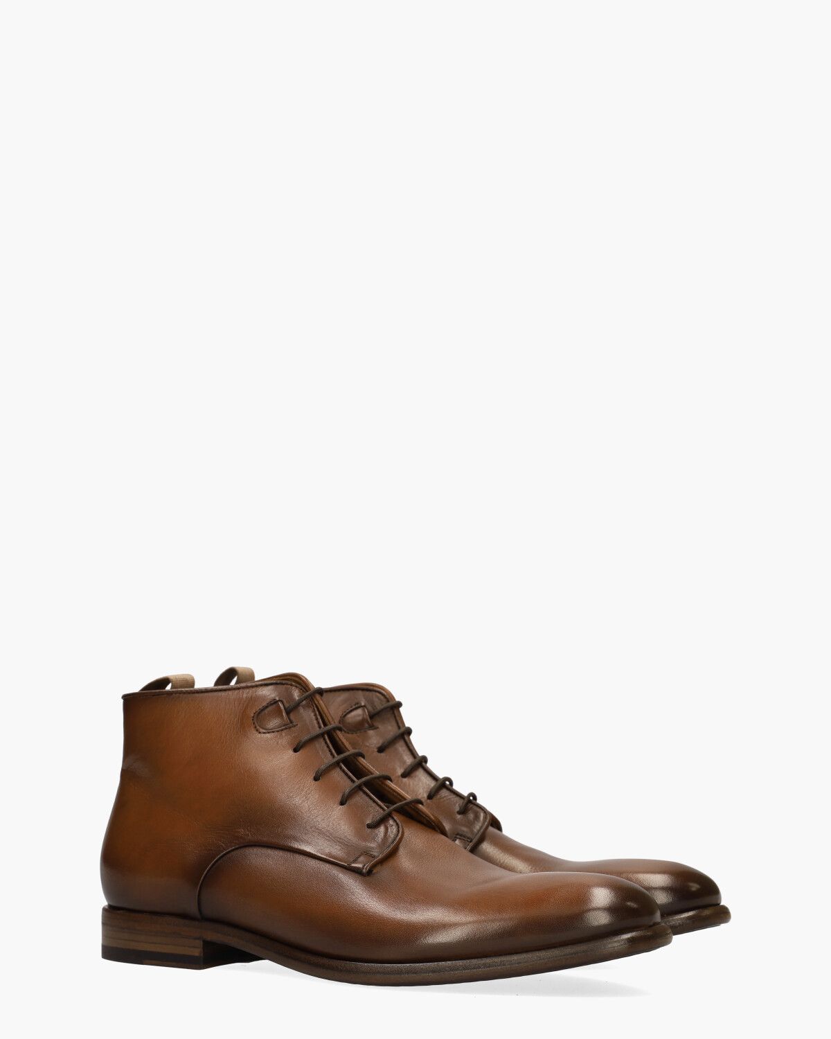 10941E Cognac/Bruin Heren Veterboots