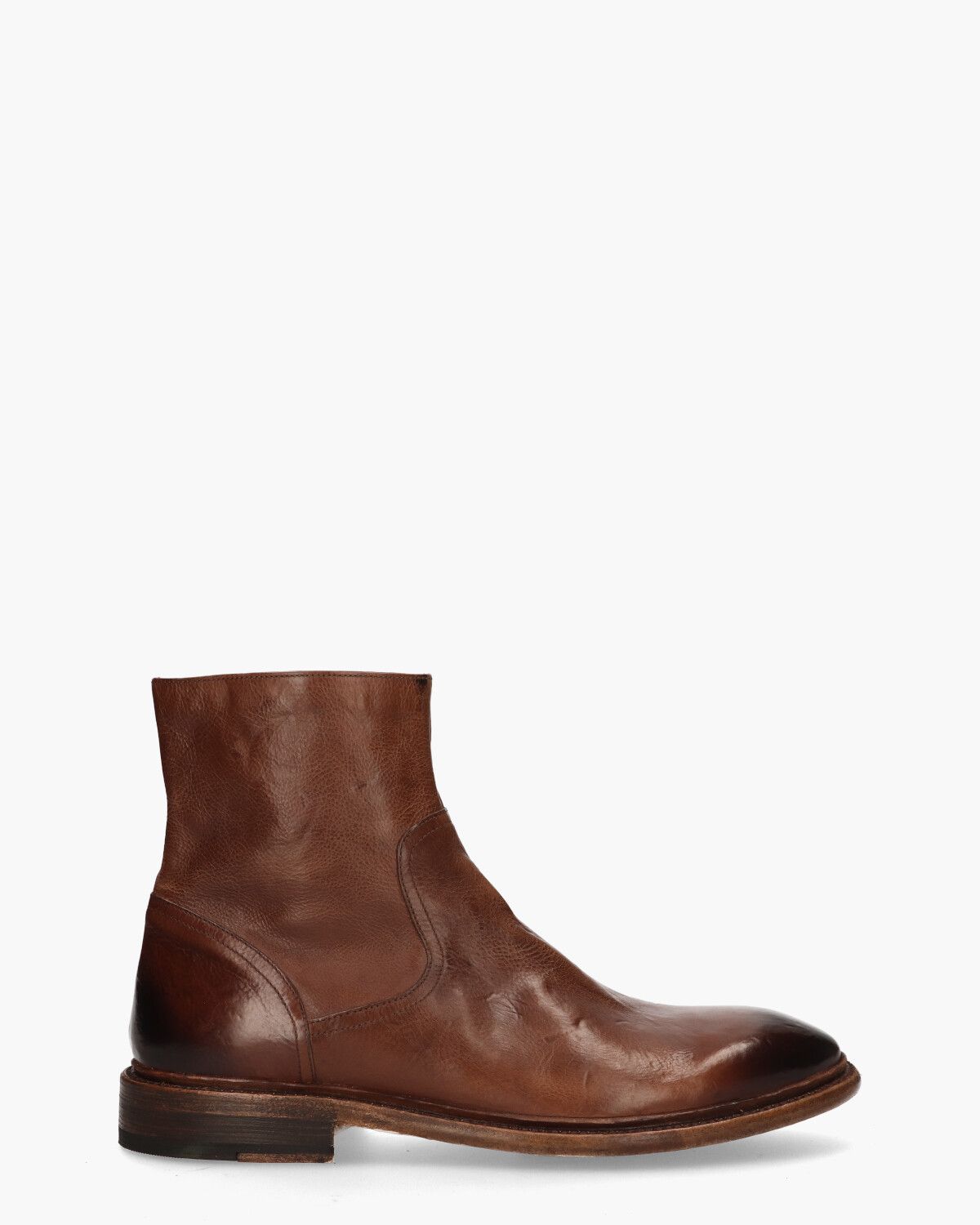 19039 Bruin/Cognac Heren Enkelboots