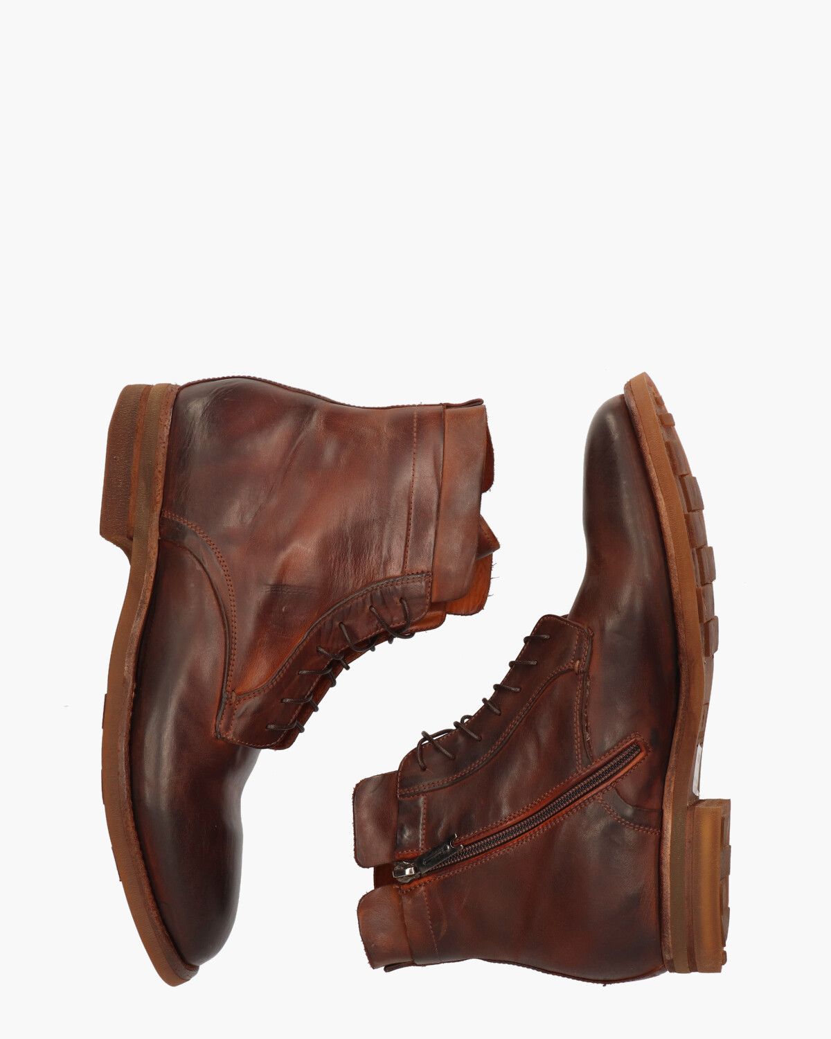 AB15B Cognac Heren Veterboots