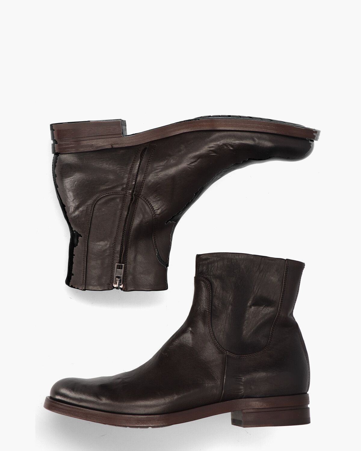 412 Donkerbruin Heren Enkelboots