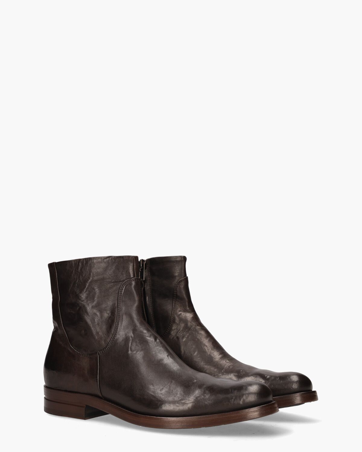 412 Donkerbruin Heren Enkelboots