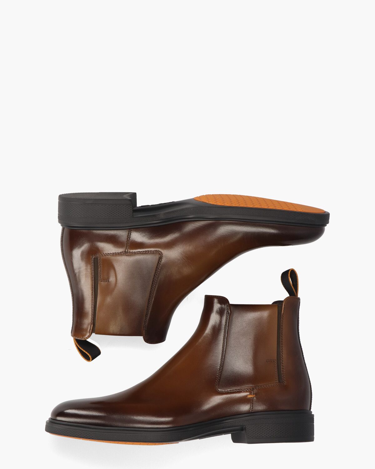 16379 Bruin Heren Chelseaboots