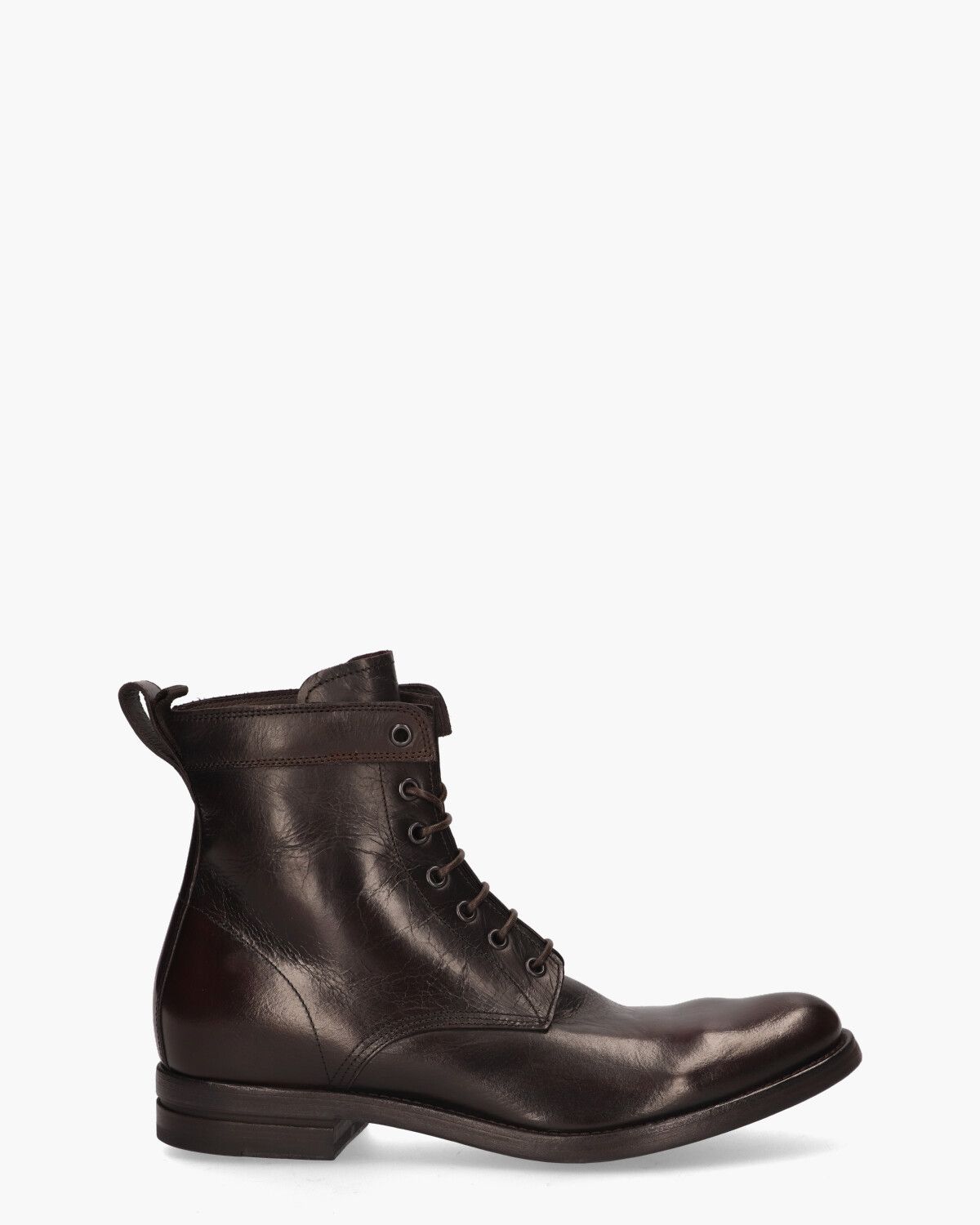 631 Zwart/Donkerbruin Heren Veterboots