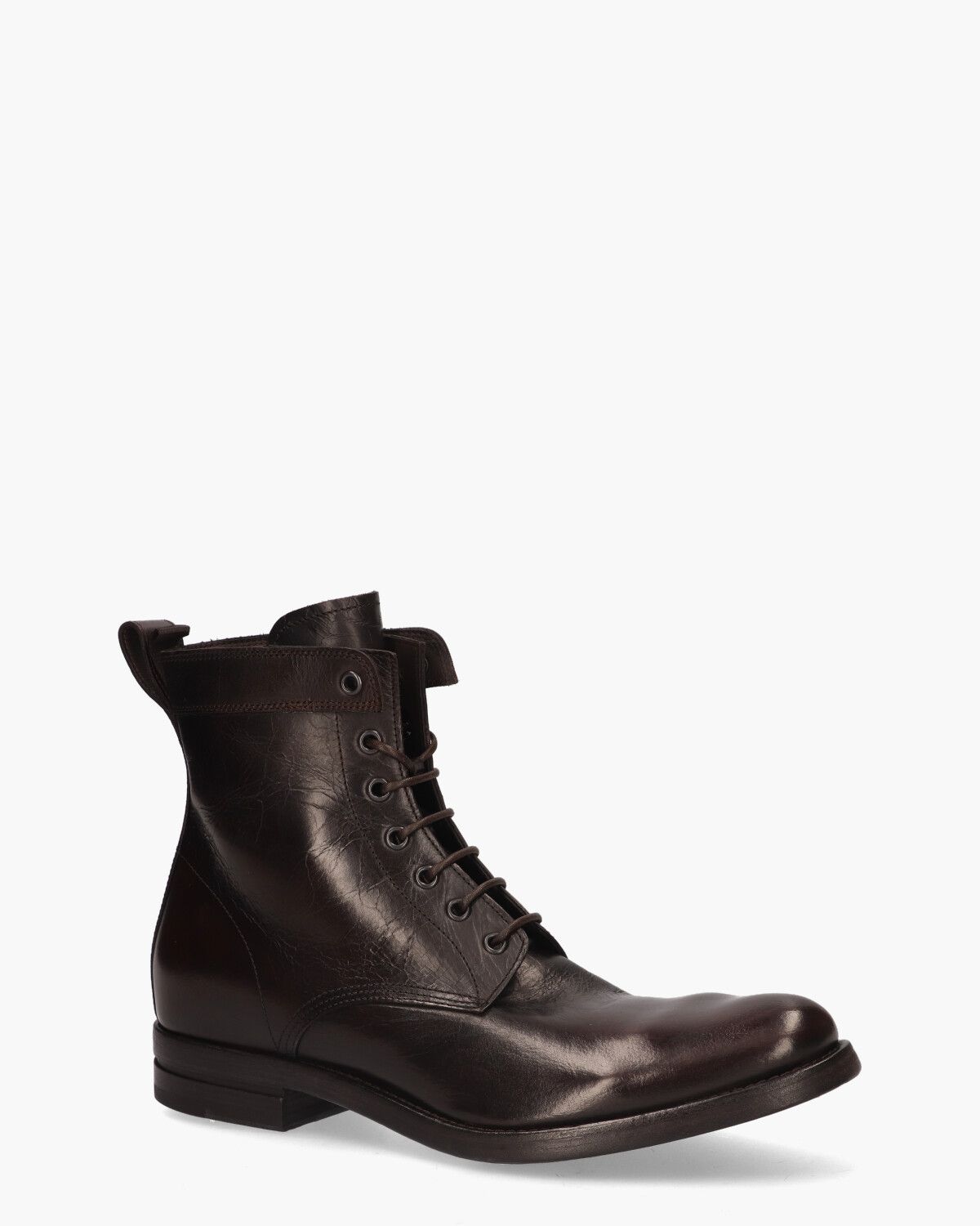 631 Zwart/Donkerbruin Heren Veterboots