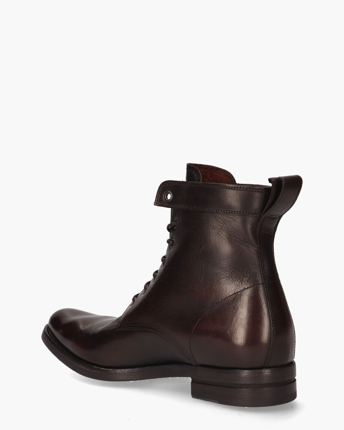631 Zwart/Donkerbruin Heren Veterboots