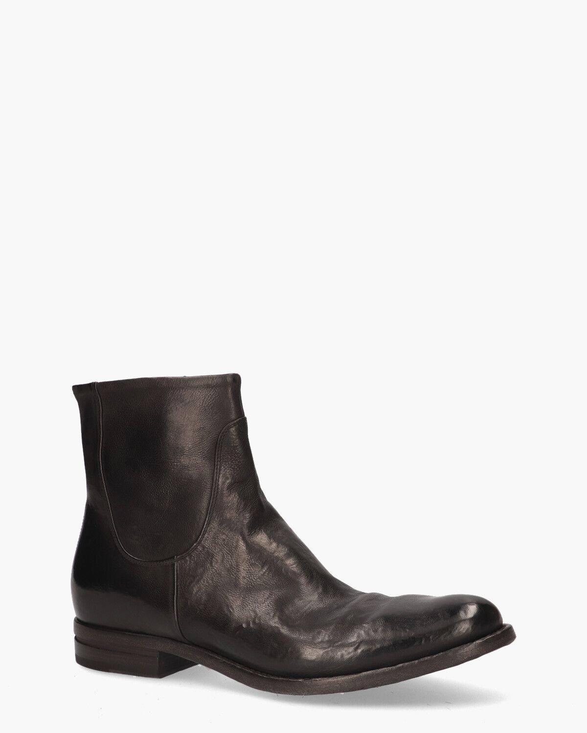 412 Zwart Heren Enkelboots