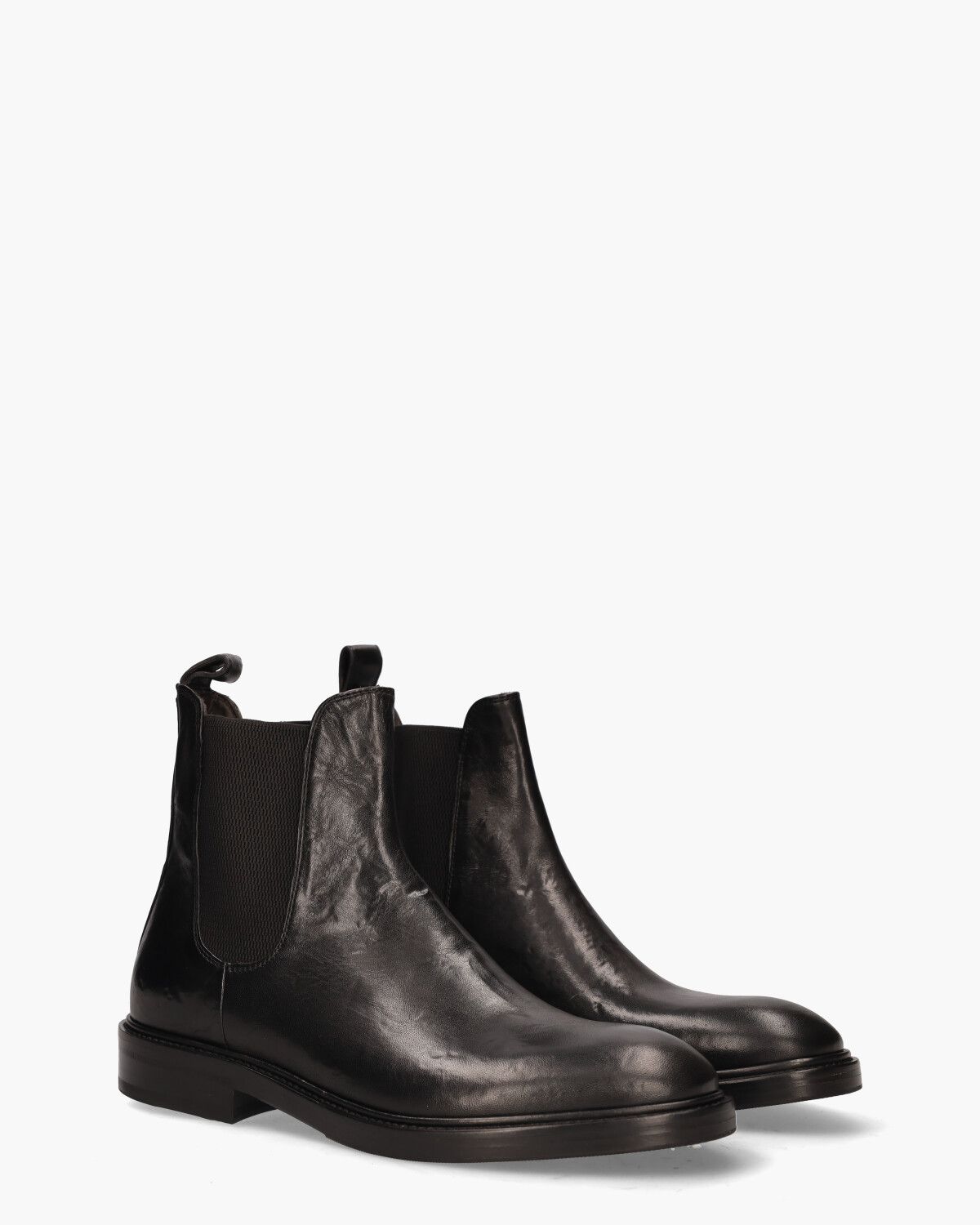 3004 Zwart Heren Chelseaboots