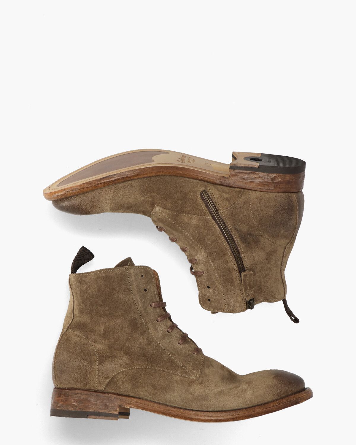 19002 Taupe Heren Veterboots