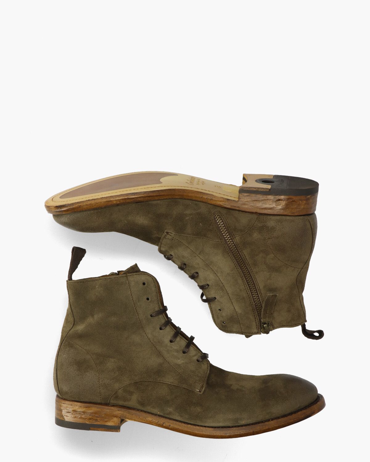 19002 Groen Heren Veterboots