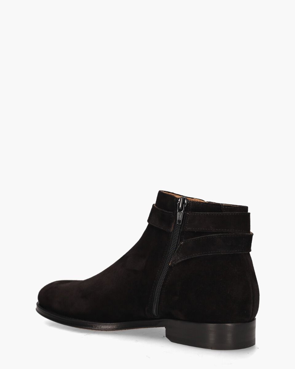 1019 Zwart Heren Gespboots