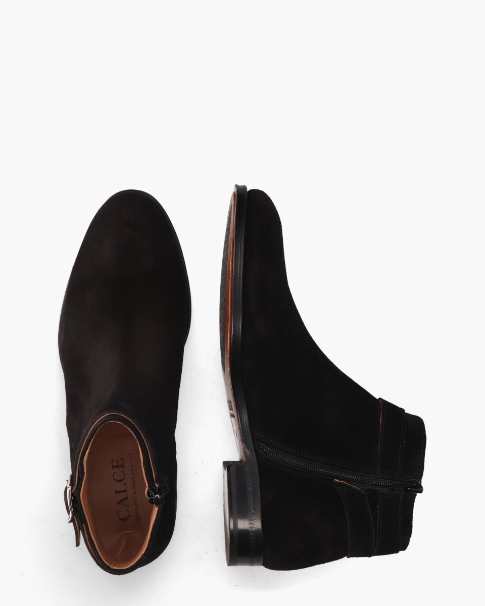 1019 Zwart Heren Gespboots