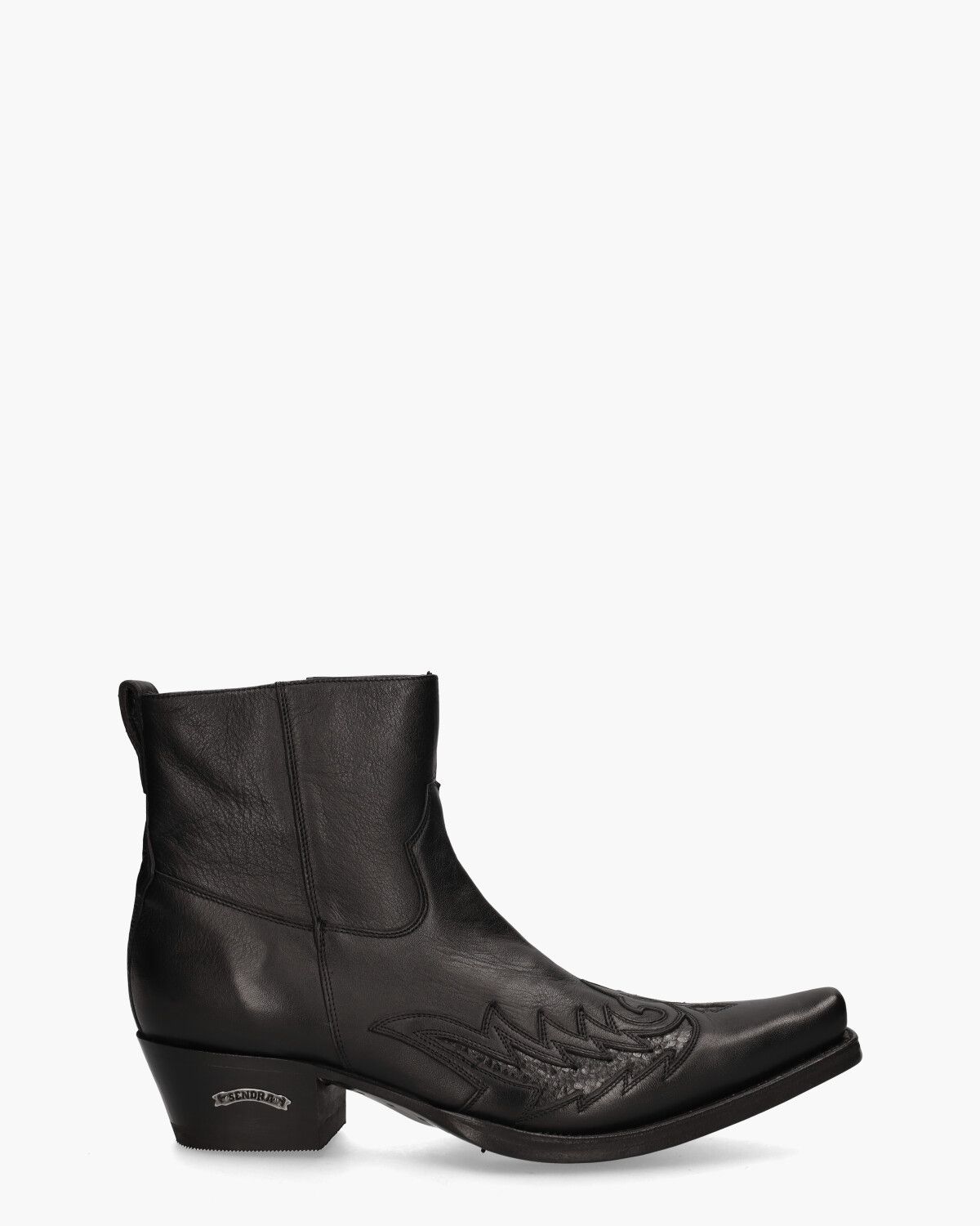 12185 Zwart Heren Enkelboots