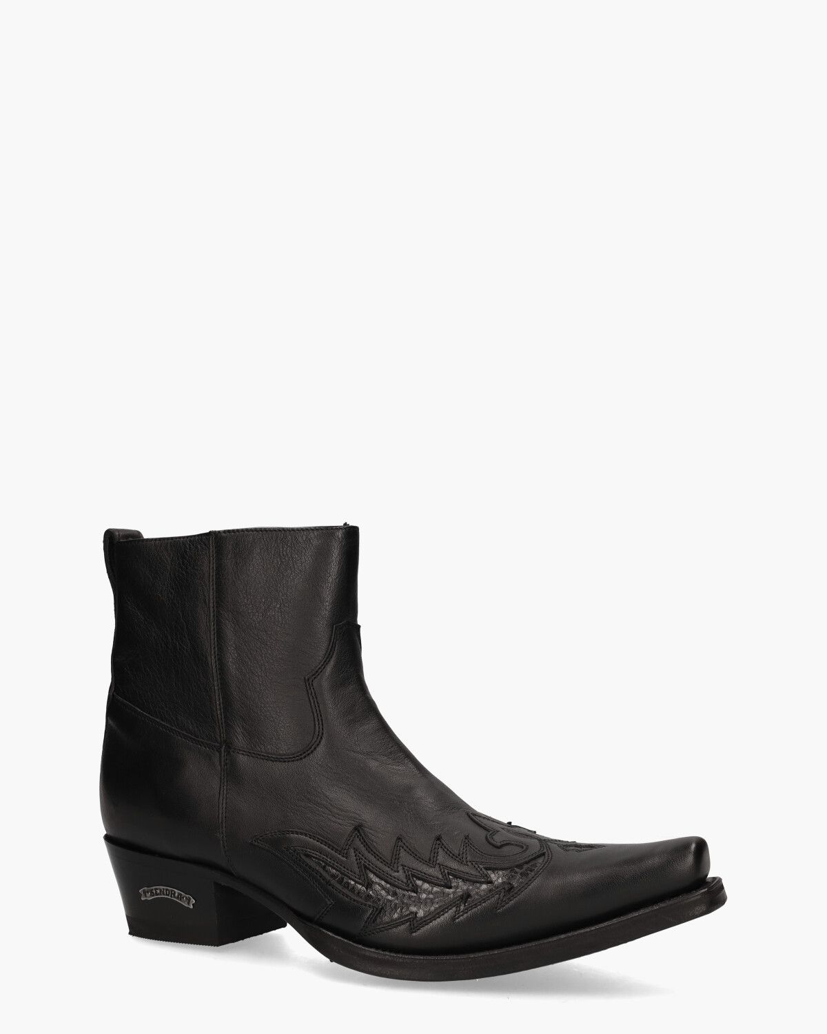 12185 Zwart Heren Enkelboots