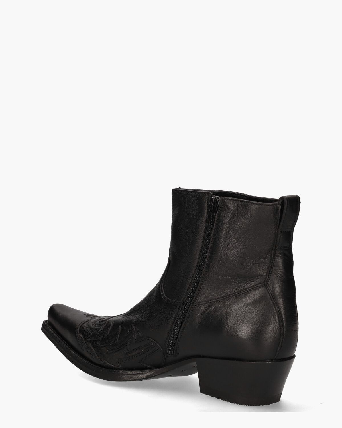 12185 Zwart Heren Enkelboots