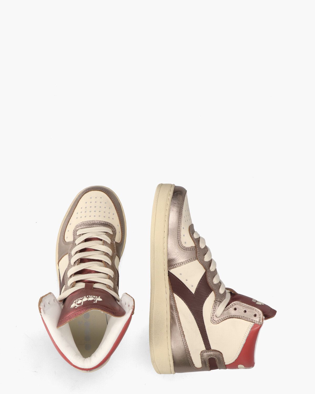 Mi Basket Metal Mixed Used Crème/Multicolour Damessneakers