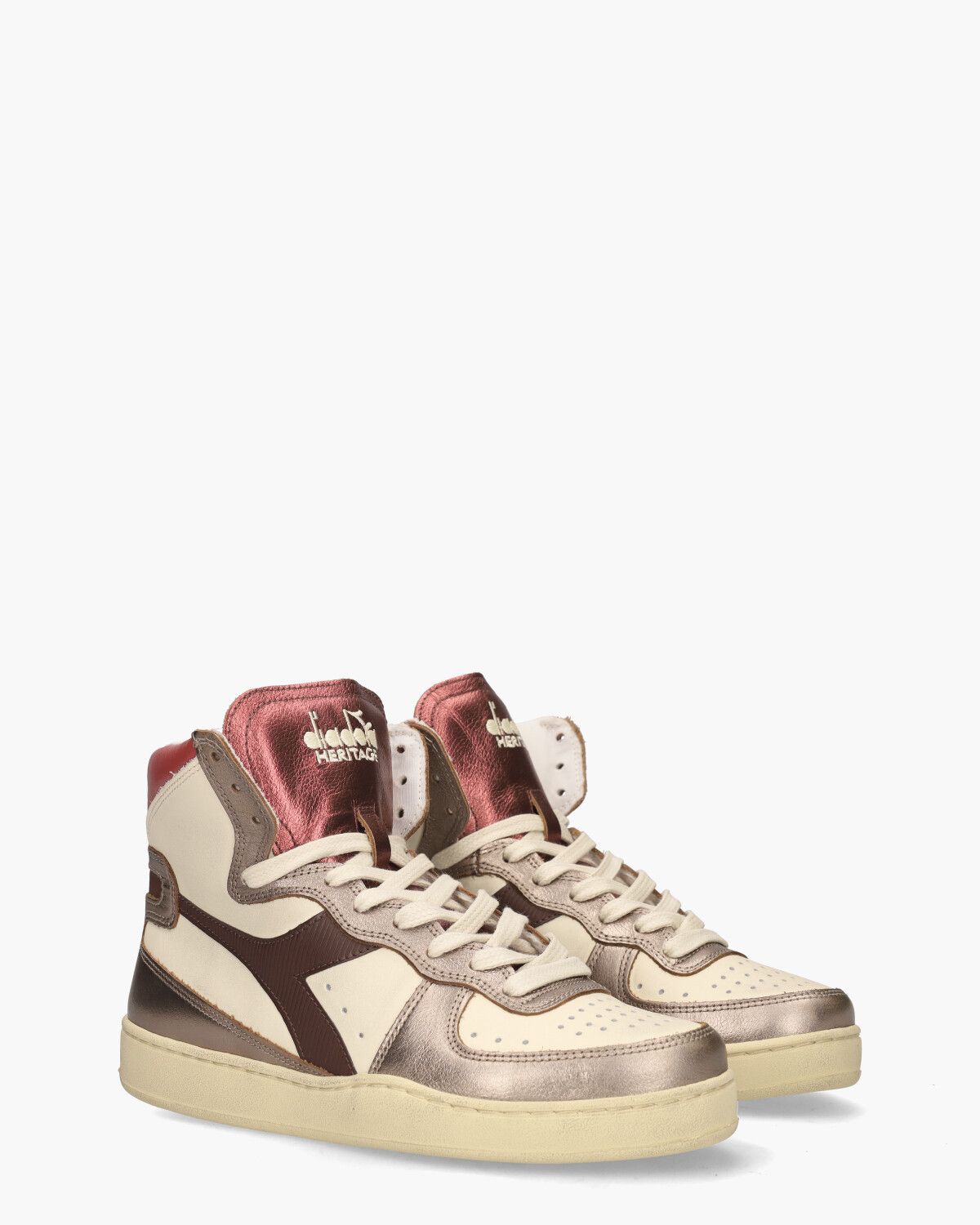 Mi Basket Metal Mixed Used Crème/Multicolour Damessneakers