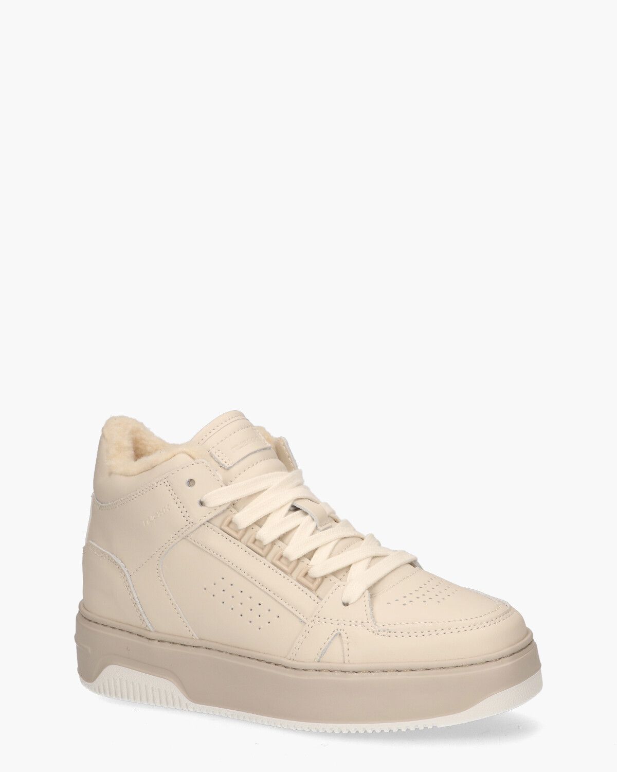 Basket Mid Fur Beige Damessneakers