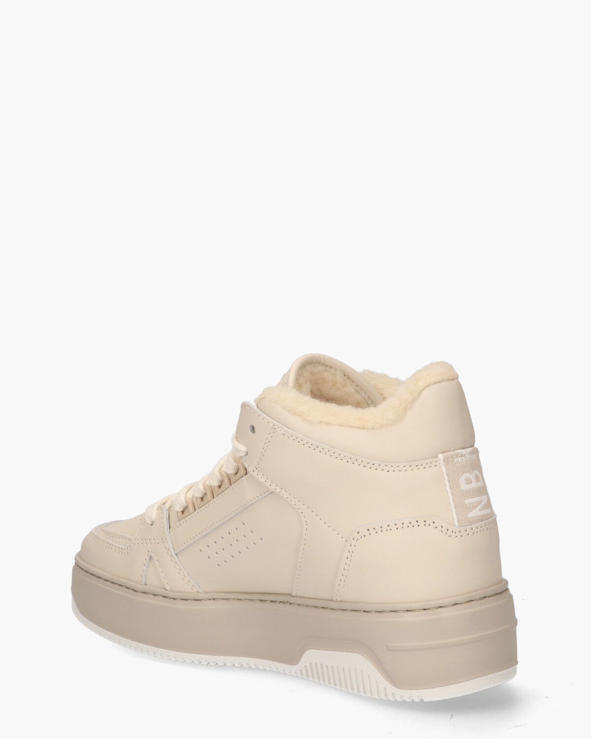 Basket Mid Fur Beige Damessneakers