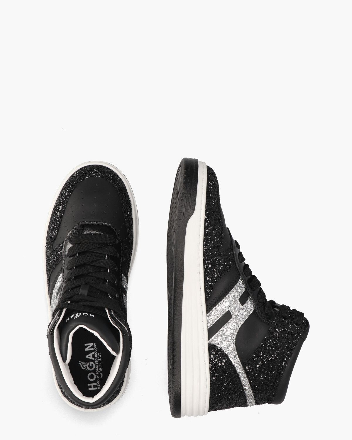 H630 High Top Zwart Damessneakers