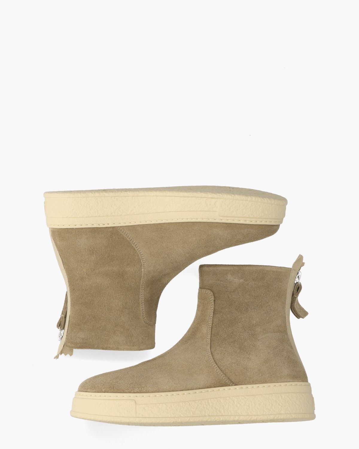 Giuly Taupe Dames Enkellaarsjes