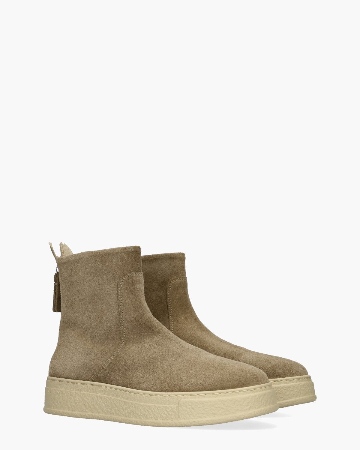 Giuly Taupe Dames Enkellaarsjes