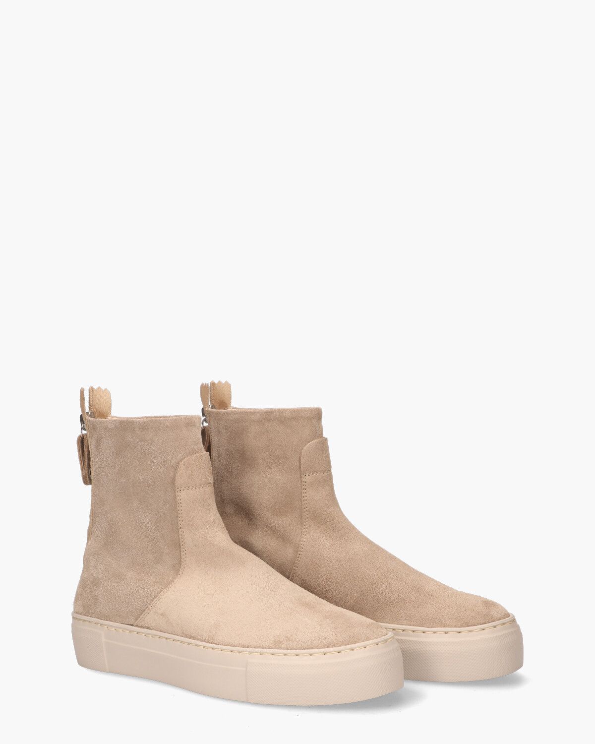 Meghan Beige Dames Enkelboots