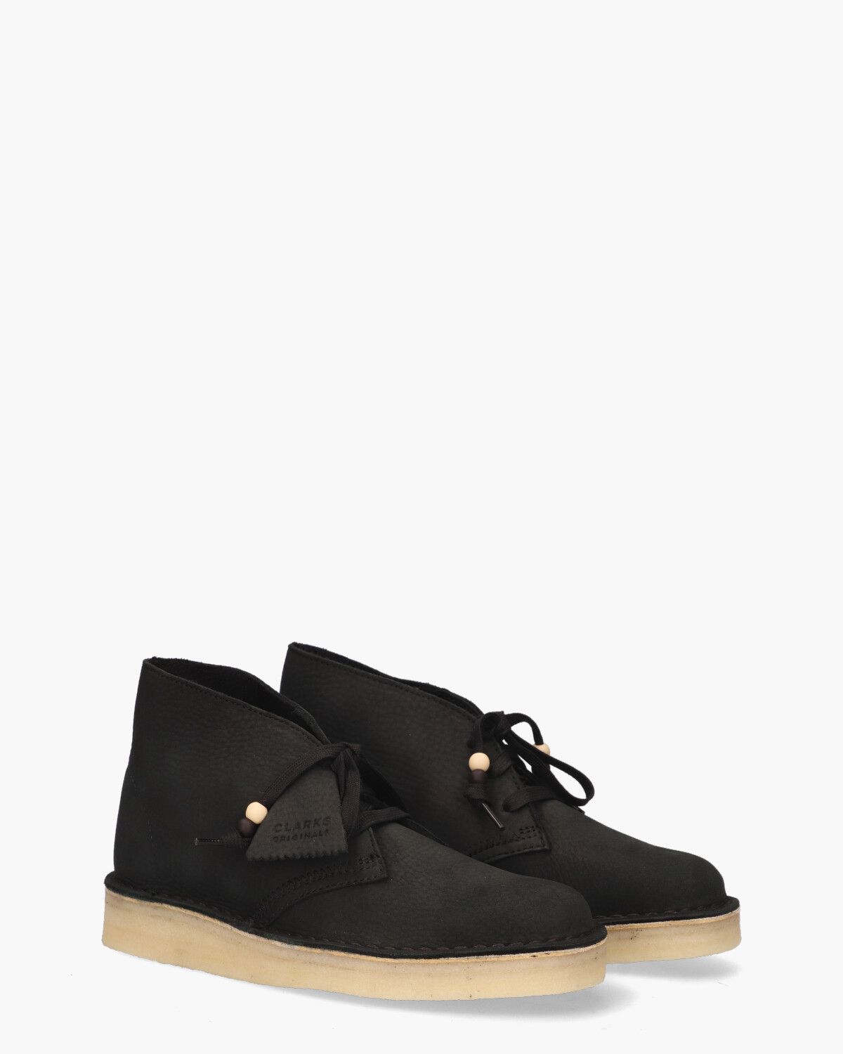 Clarks Desert Coal Zwart Dames Veterboots Van Arendonk